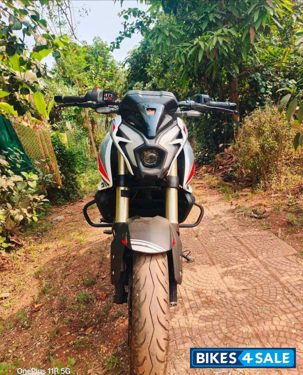 White Bajaj Pulsar NS400Z