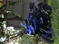 Blue Yamaha YZF R15 V3