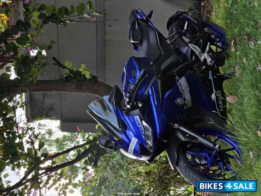 Blue Yamaha YZF R15 V3