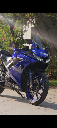 Blue Yamaha YZF R15 V3