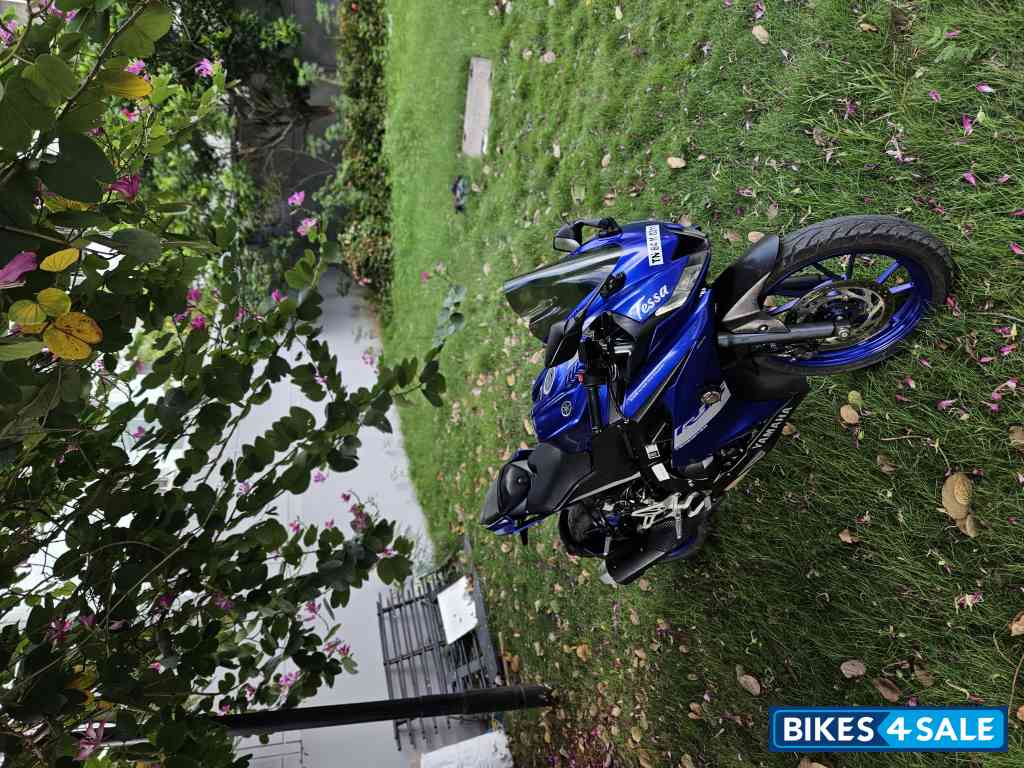 Blue Yamaha YZF R15 V3