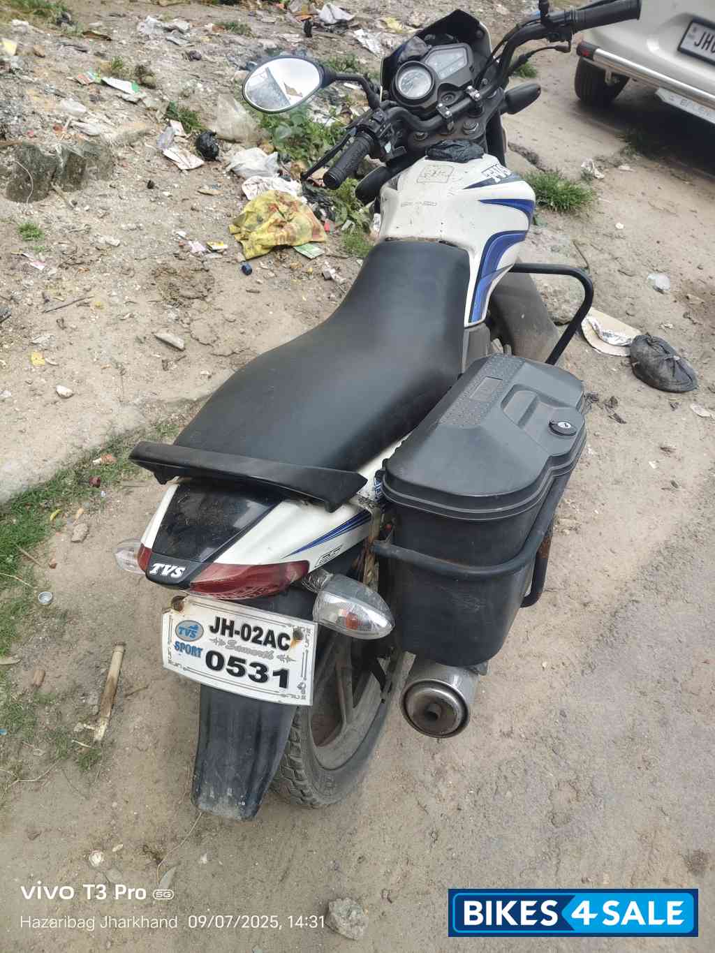 White TVS Sport