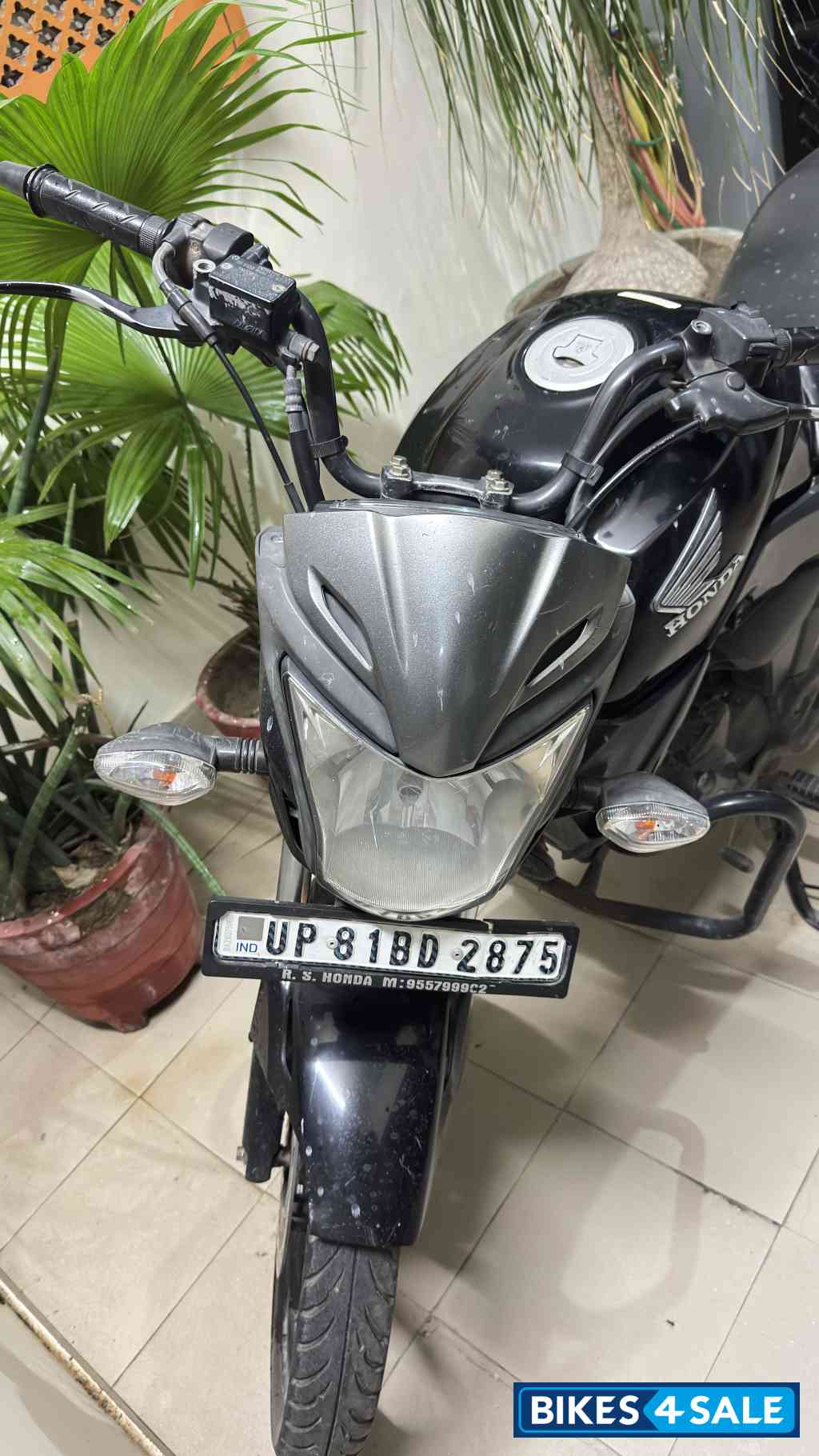 Black Honda CB Trigger