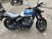 Blue Royal Enfield Hunter 350 Metro