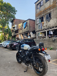 Blue Royal Enfield Hunter 350 Metro