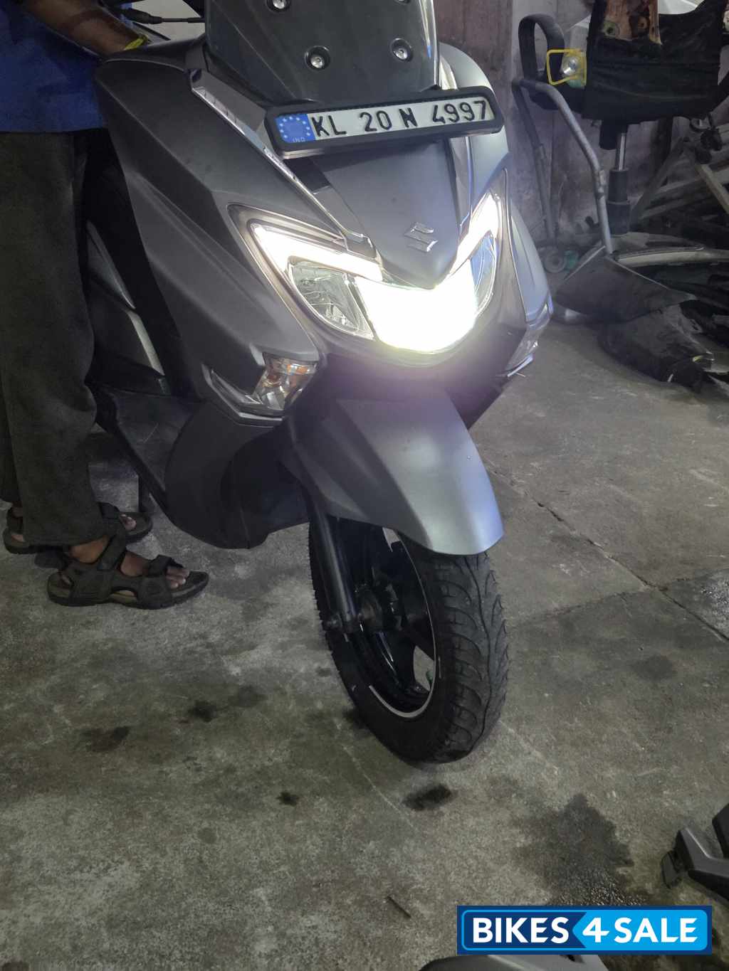 Gray Suzuki Burgman Street