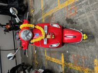 Red Vespa ZX 125 BS6
