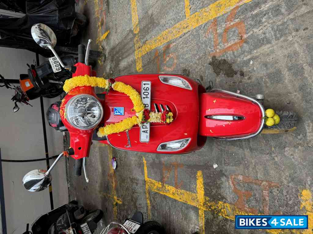 Red Vespa ZX 125 BS6