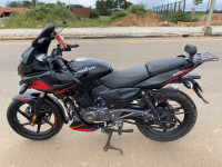 Ebony Black Red Bajaj Pulsar 220F BS6