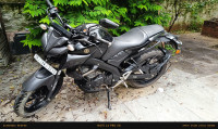 Black Yamaha MT-15 BS6
