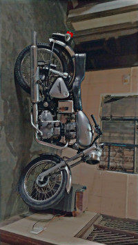 Silver Royal Enfield Bullet Electra Twinspark