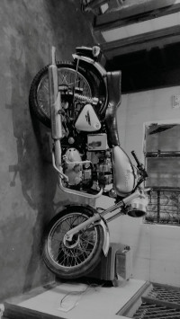 Silver Royal Enfield Bullet Electra Twinspark