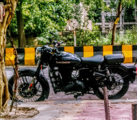 Black Royal Enfield Classic 350 Single Channel BS6