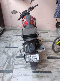 Red TVS Raider Iron Man Edition