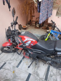 Red TVS Raider Iron Man Edition