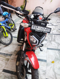 Red TVS Raider Iron Man Edition