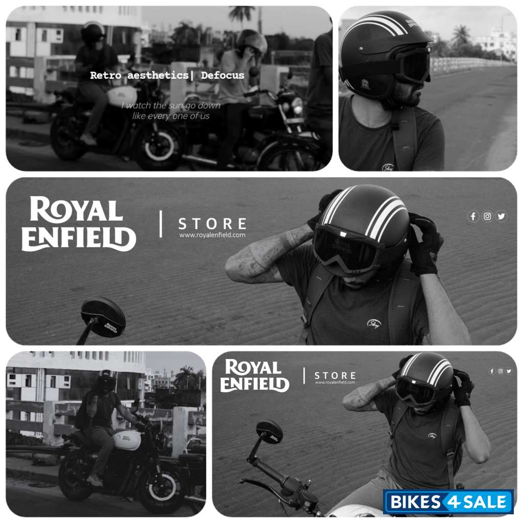 White Royal Enfield Hunter 350 Metro