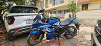 Blue Suzuki Gixxer SF Fi