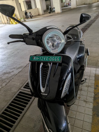 Black Bajaj Chetak Premium 2023 Edition
