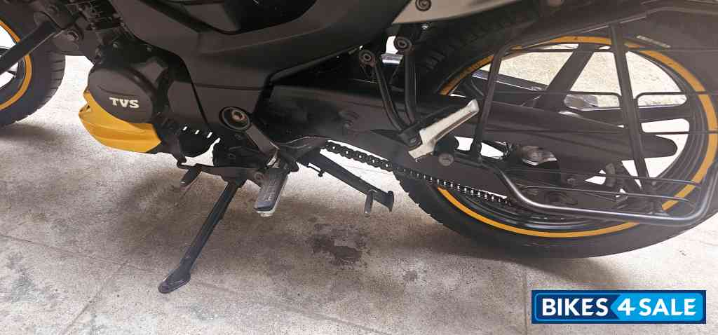 Yellow TVS Raider 125