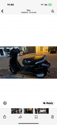 Black Honda Activa 4G