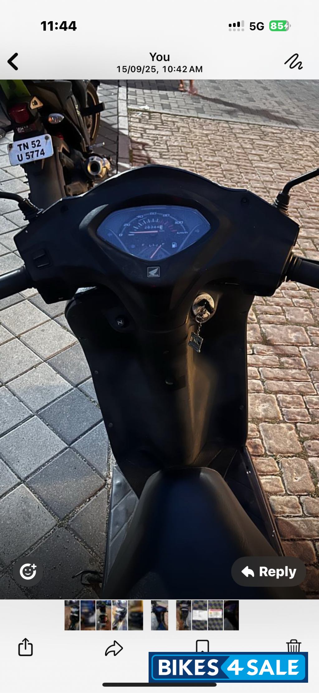 Black Honda Activa 4G