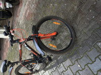 Black And Orange Bicycle Ninety One Raptor 26T
