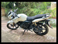 Pearl White TVS Apache RTR 180 ABS