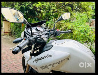 Pearl White TVS Apache RTR 180 ABS