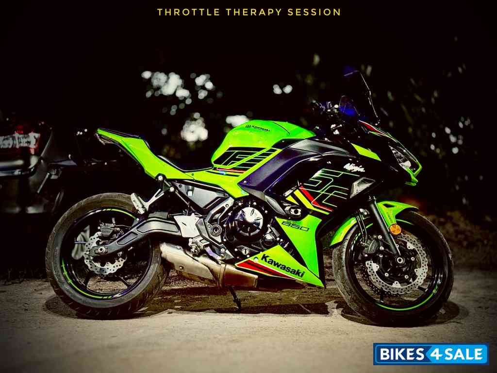 Green Kawasaki Ninja 650 BS6 2023