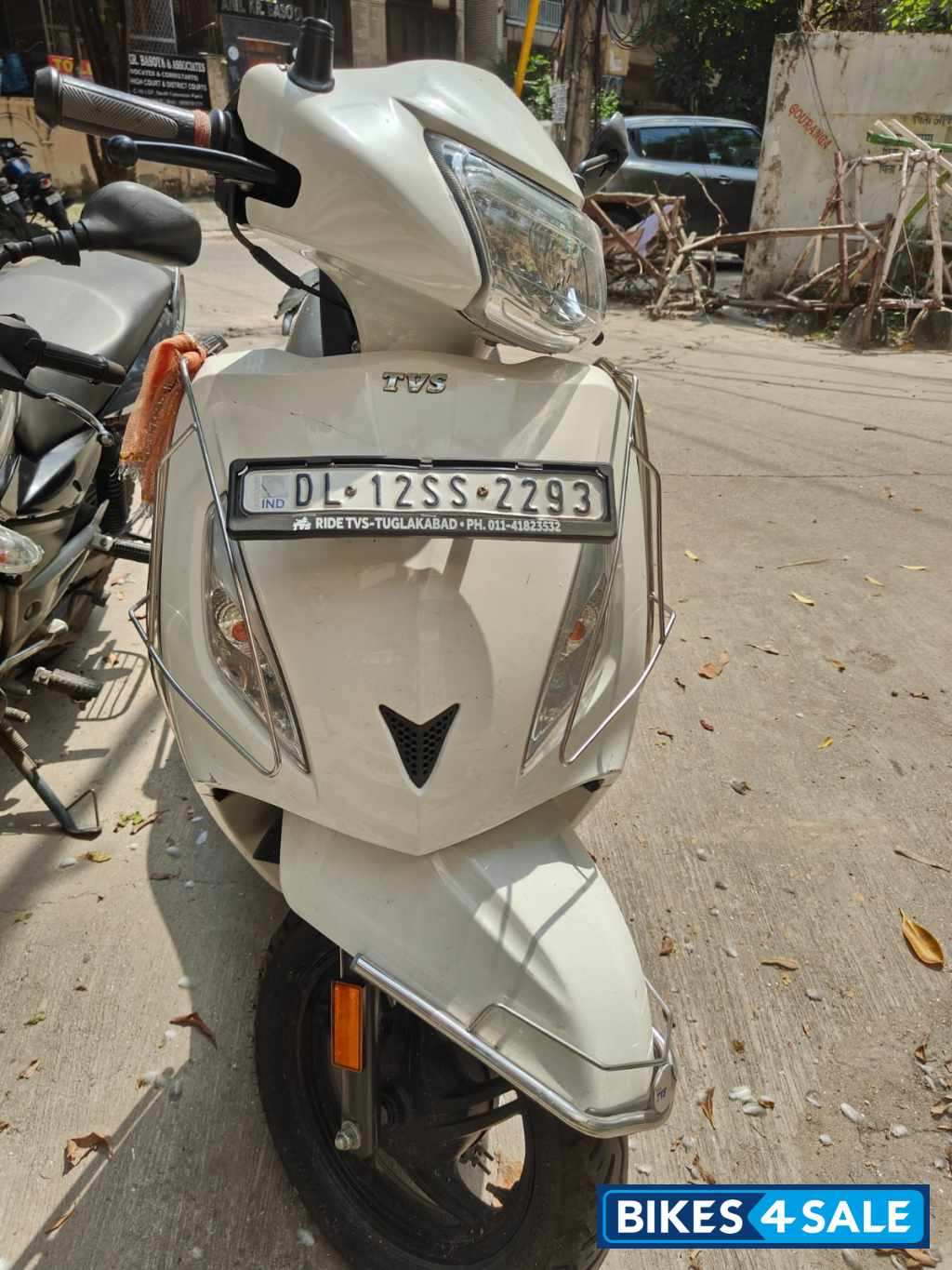 White TVS Jupiter