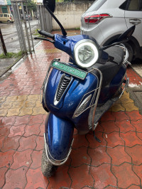 Blue Bajaj Chetak Premium 2023 Edition