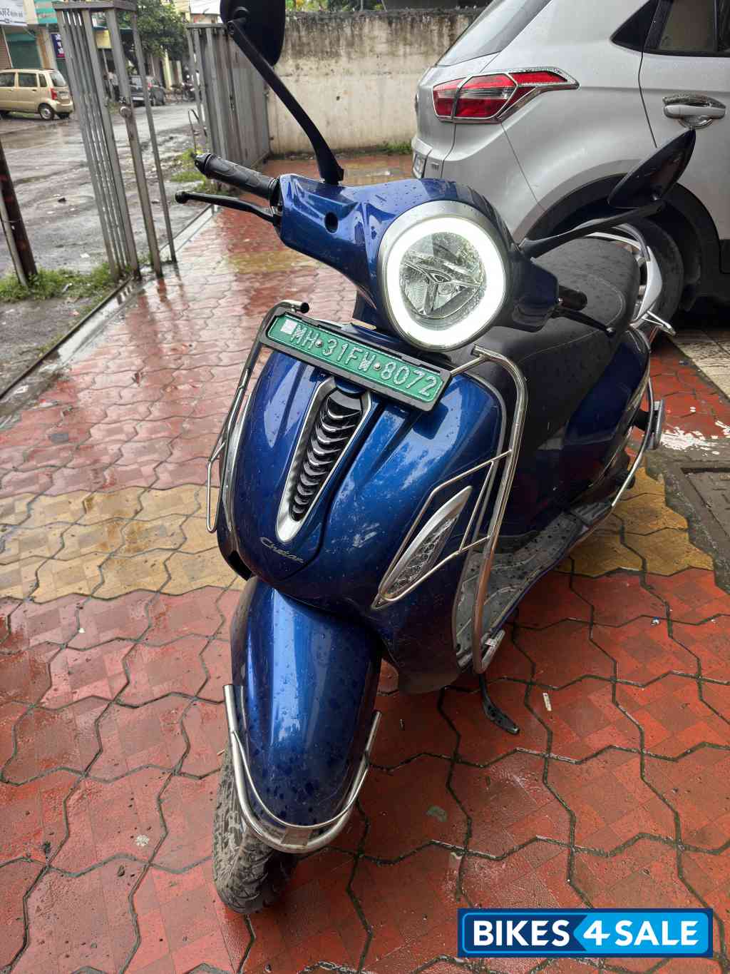 Blue Bajaj Chetak Premium 2023 Edition