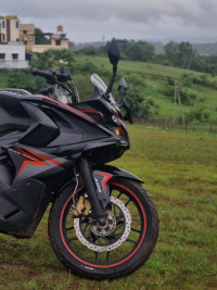Ebony Black Bajaj Pulsar RS 200 ABS