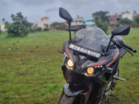 Ebony Black Bajaj Pulsar RS 200 ABS