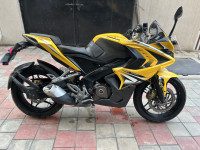Yellow Bajaj Pulsar RS 200 ABS