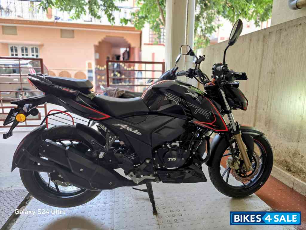 Red And Black TVS Apache RTR 200 4V