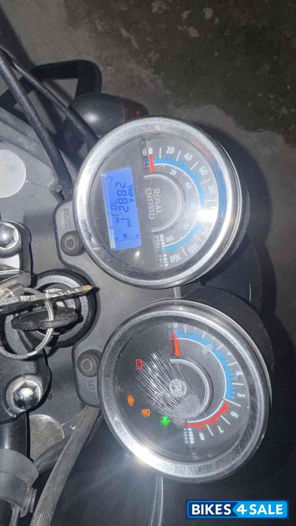 Blue Royal Enfield Thunderbird X 500