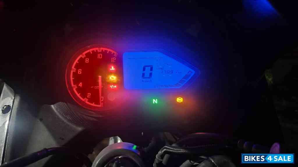 Black And Red Bajaj Pulsar 220 DTSi