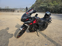 Black And Red Bajaj Pulsar 220 DTSi