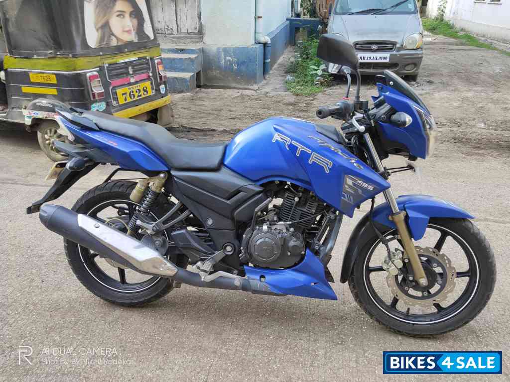 Blue TVS Apache RTR 180 ABS