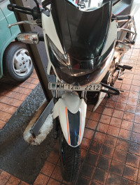 White And Black TVS Apache RTR 160