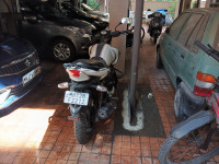 White And Black TVS Apache RTR 160