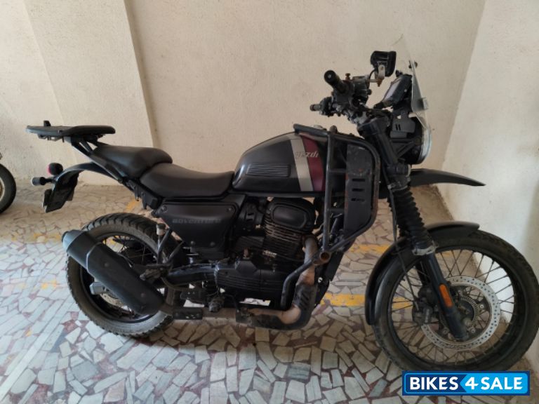 Mambo Black Yezdi Adventure Single Headlight