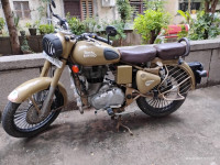 Khaki Royal Enfield Classic 500