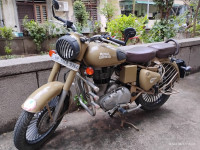 Khaki Royal Enfield Classic 500
