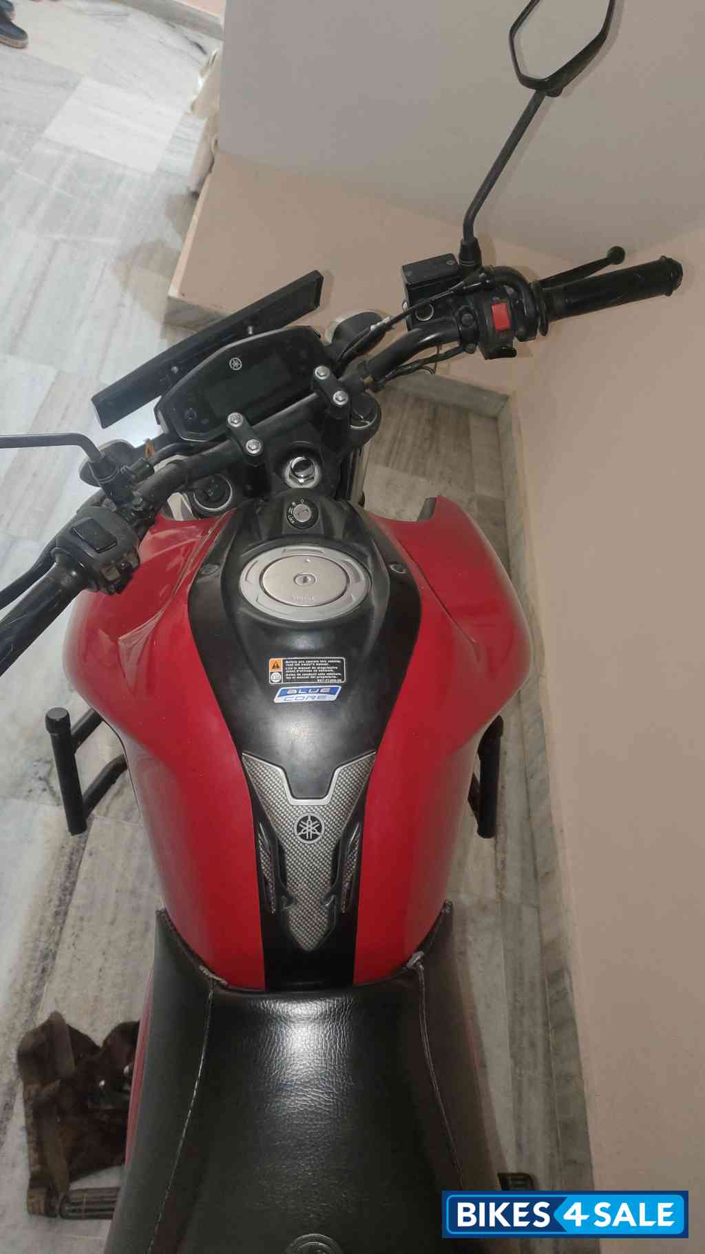 Red Yamaha FZ-S FI V3 BS6