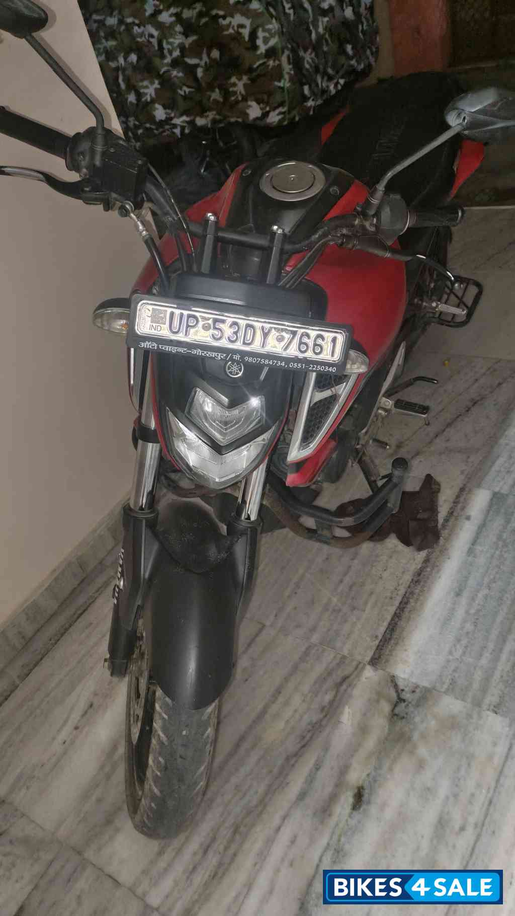 Red Yamaha FZ-S FI V3 BS6