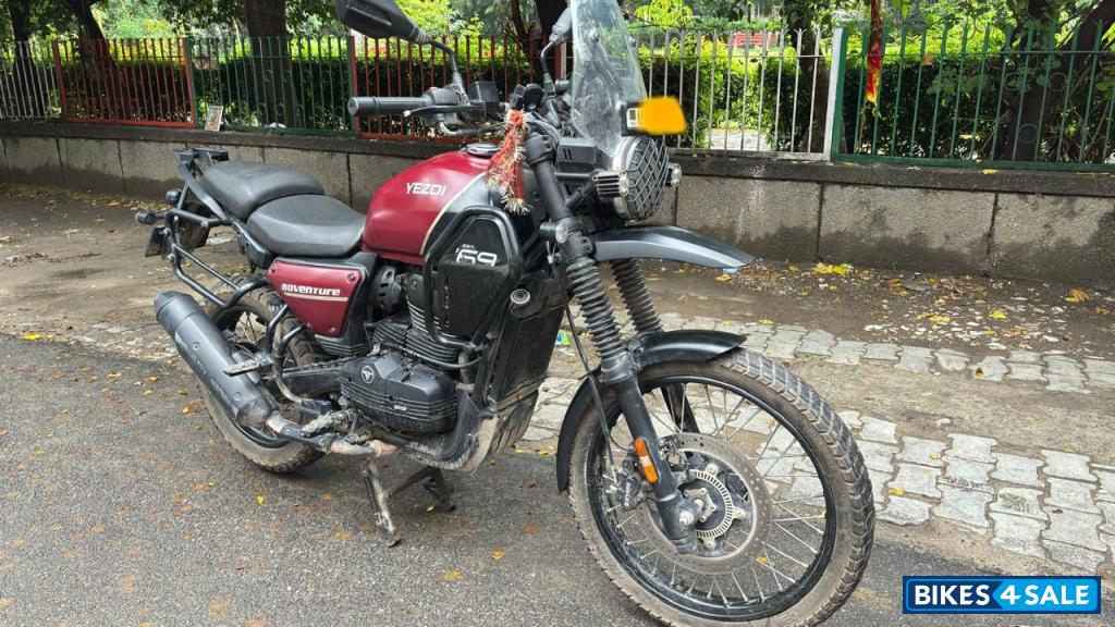 Maroon Yezdi Adventure Single Headlight