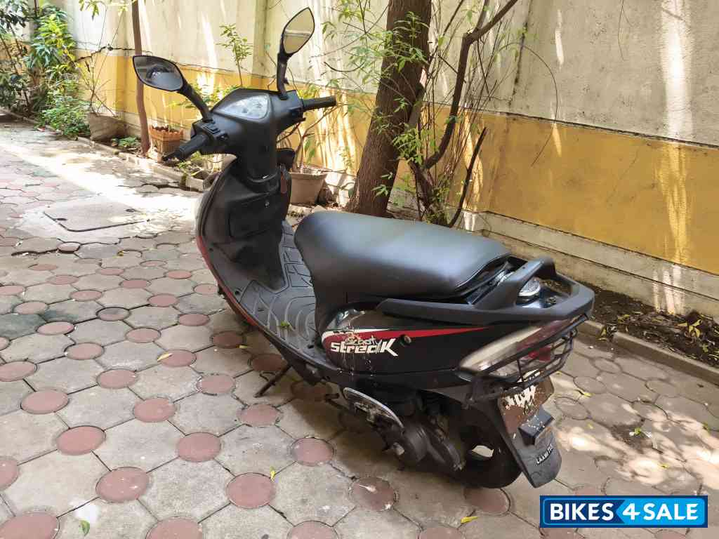 Black Red Dual Tone TVS Scooty Streak